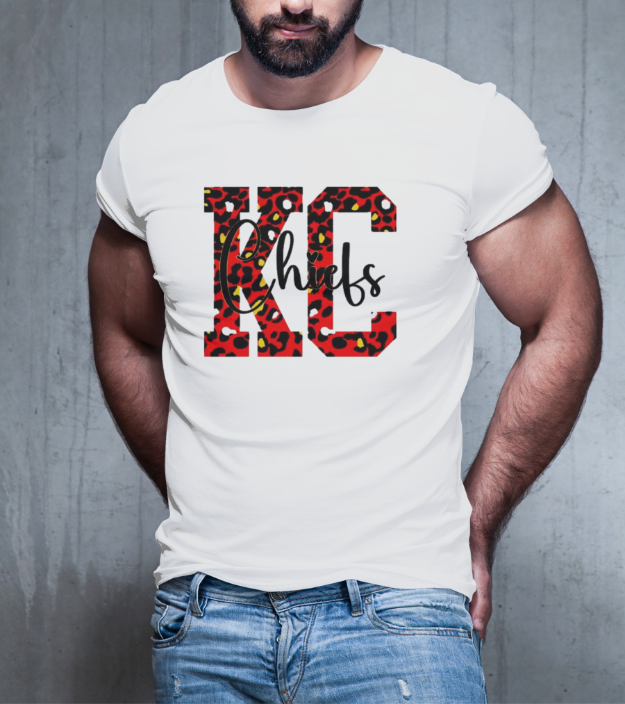 KC Chiefs Leopard Print T-Shirt