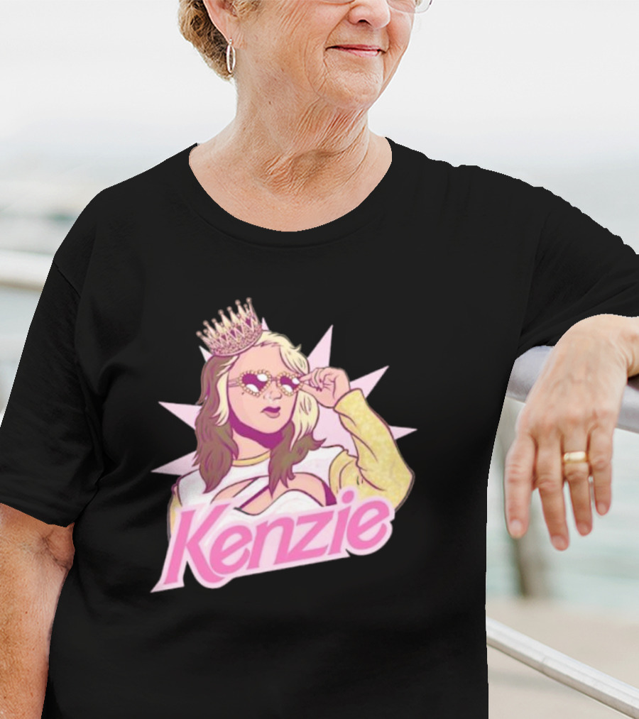 Kenzie Paige Pink Queen Icon With Crown And Sunglasses T-Shirt