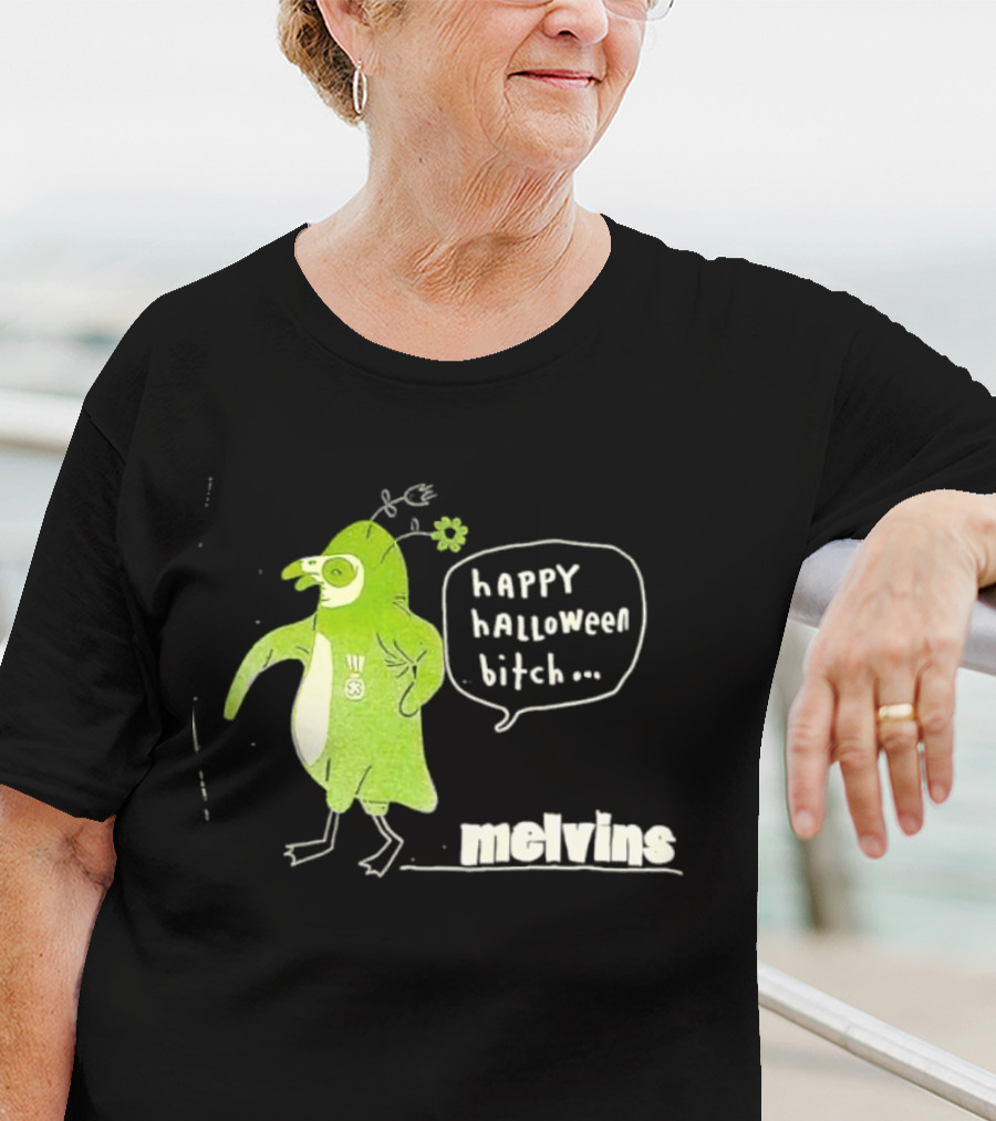 Melvins Happy Halloween Bitch Green Bird Costume T-Shirt