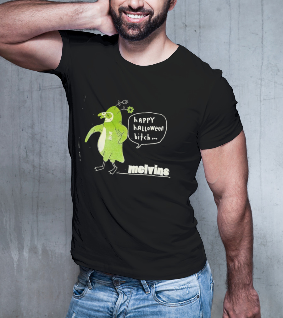 Melvins Happy Halloween Bitch Green Bird Costume T-Shirt
