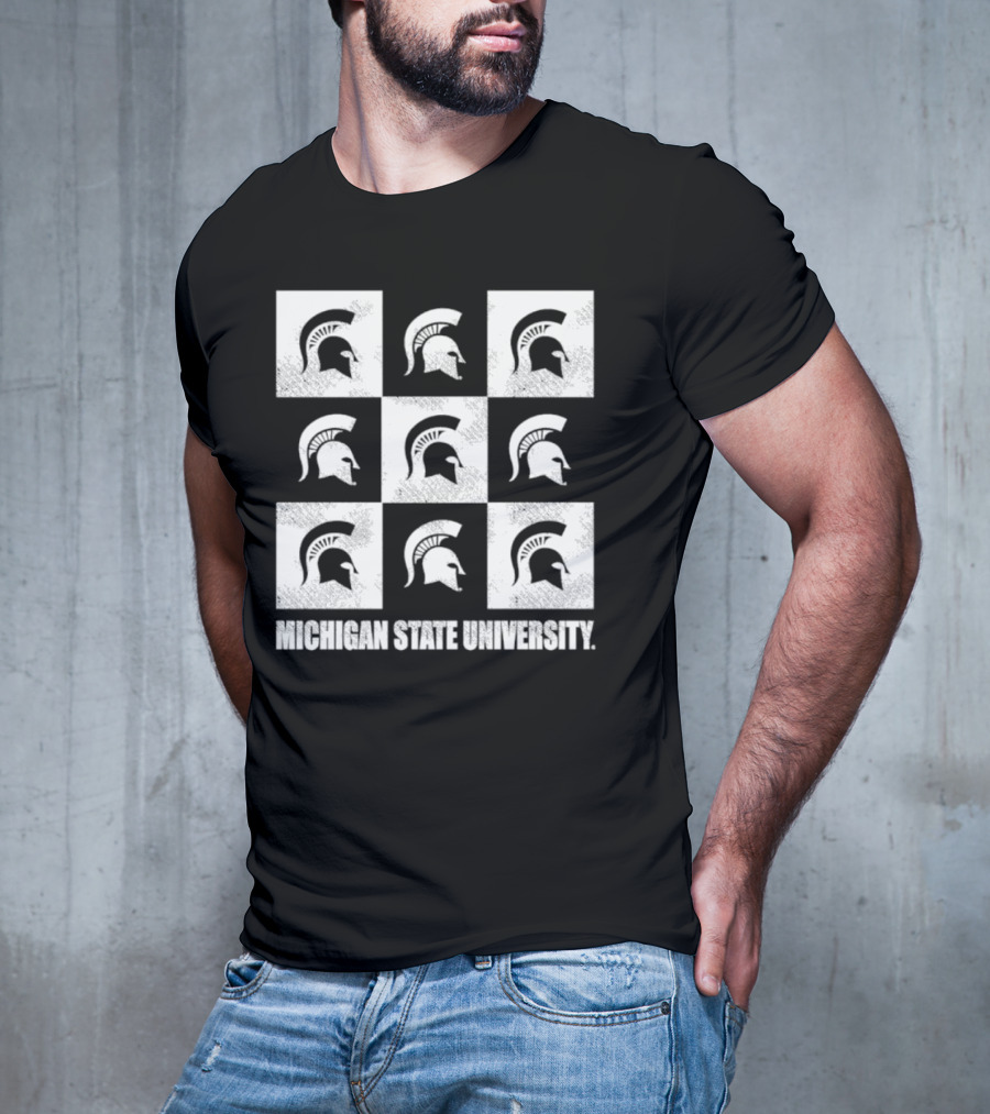 Michigan State University Spartan Checkerbox T-Shirt