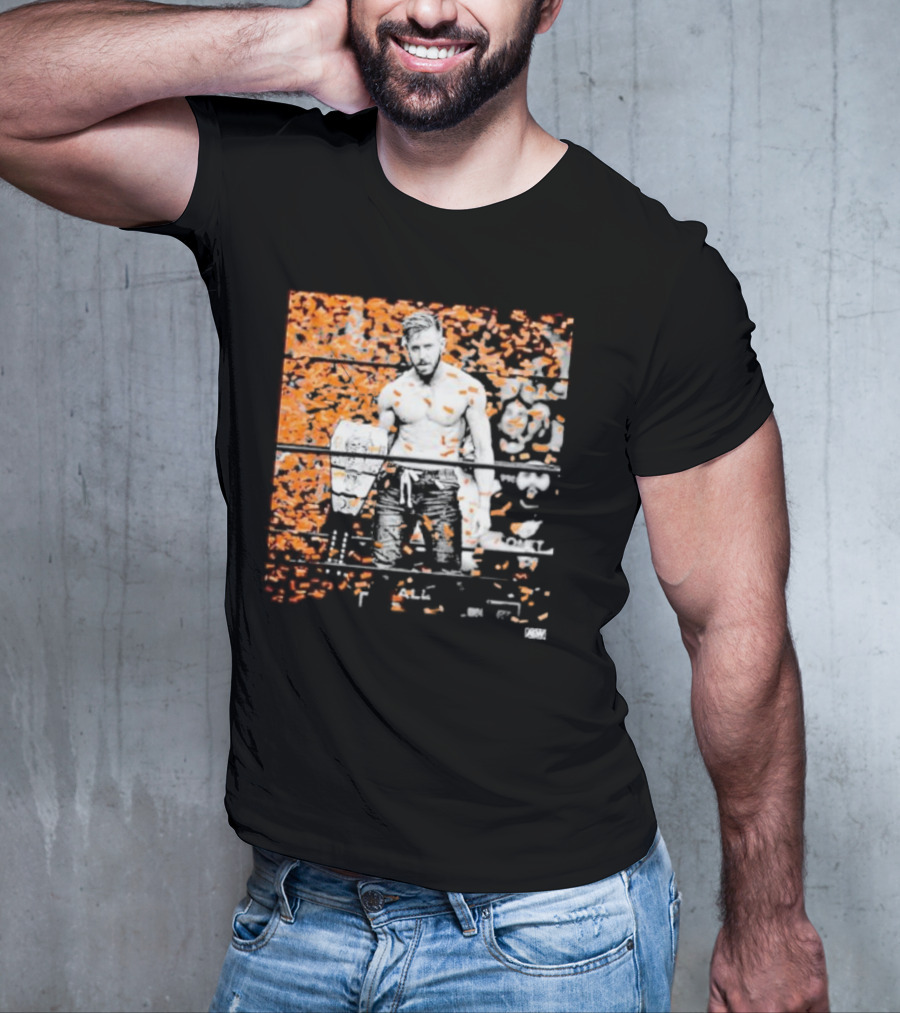 Orange Cassidy AEW Champion Confetti T-Shirt