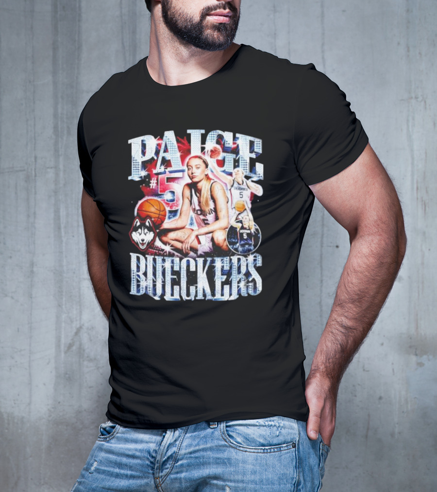 PAIGE #5 BUECKERS UCONN HUSKIES BASKETBALL VINTAGE T-Shirt
