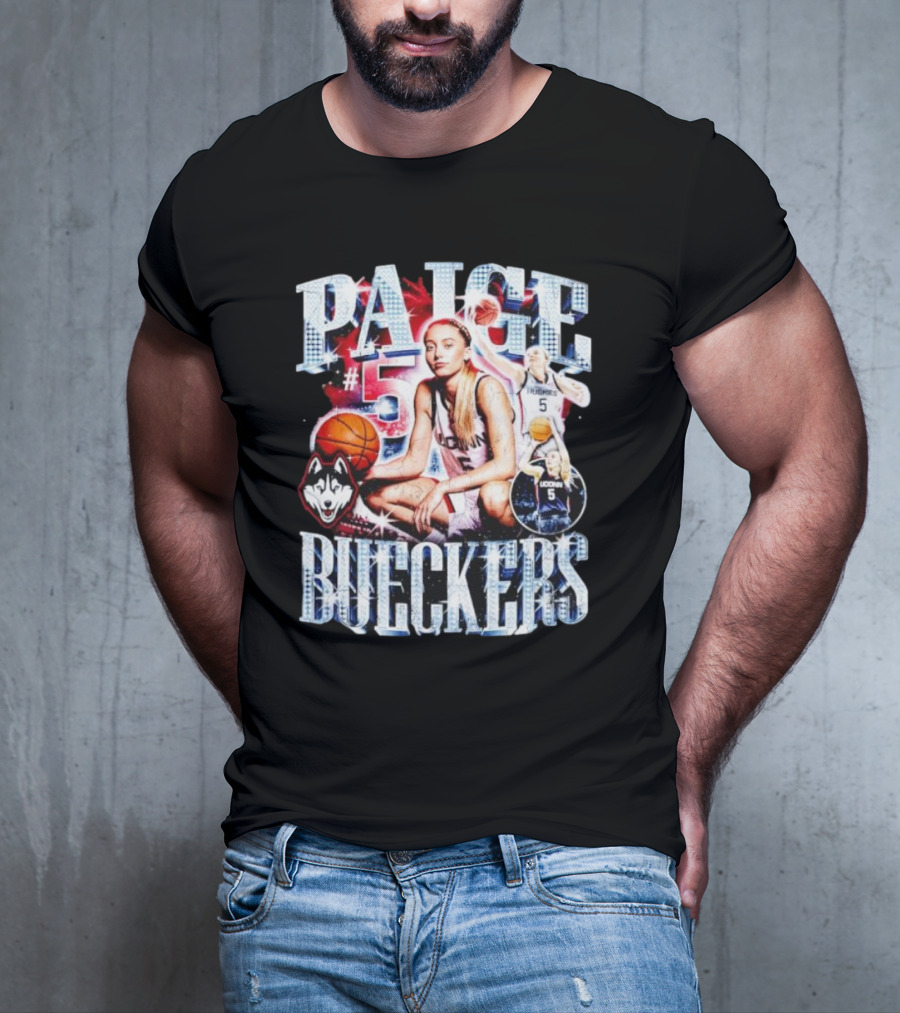 PAIGE #5 BUECKERS UCONN HUSKIES BASKETBALL VINTAGE T-Shirt