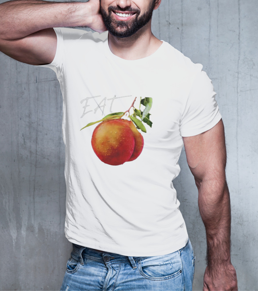 EAT Juicy Peaches With Dewy Leaves T-Shirt