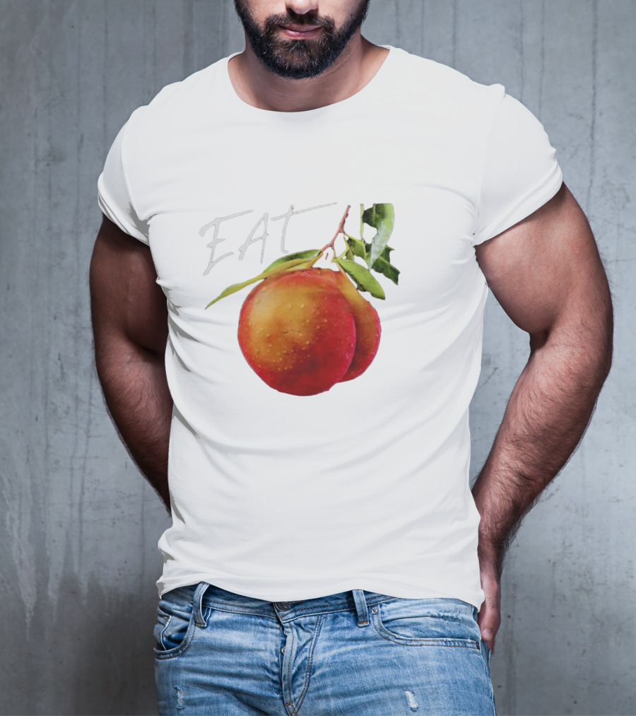 EAT Juicy Peaches With Dewy Leaves T-Shirt