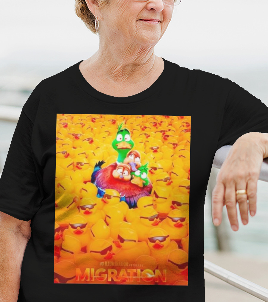 Illumination Presents Migration Ducks In Sunglasses Scene T-Shirt