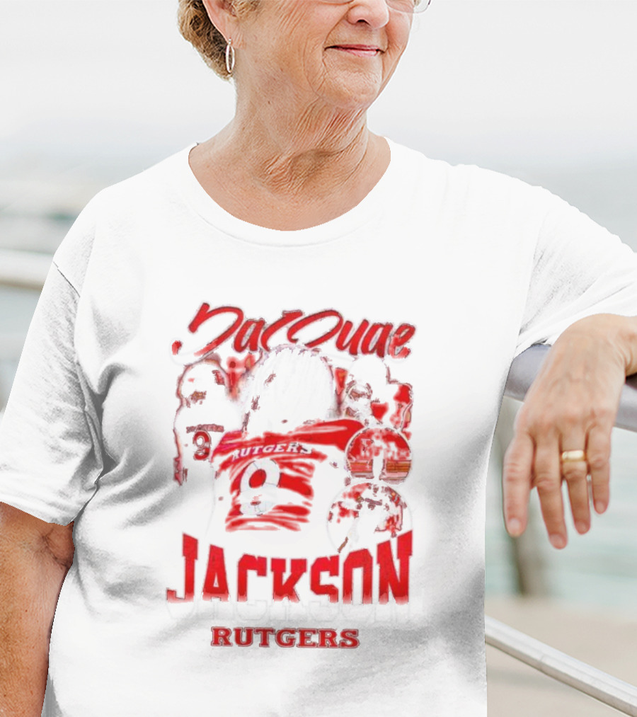 JaQuae Jackson Rutgers Vintage Football Number 9 T-Shirt