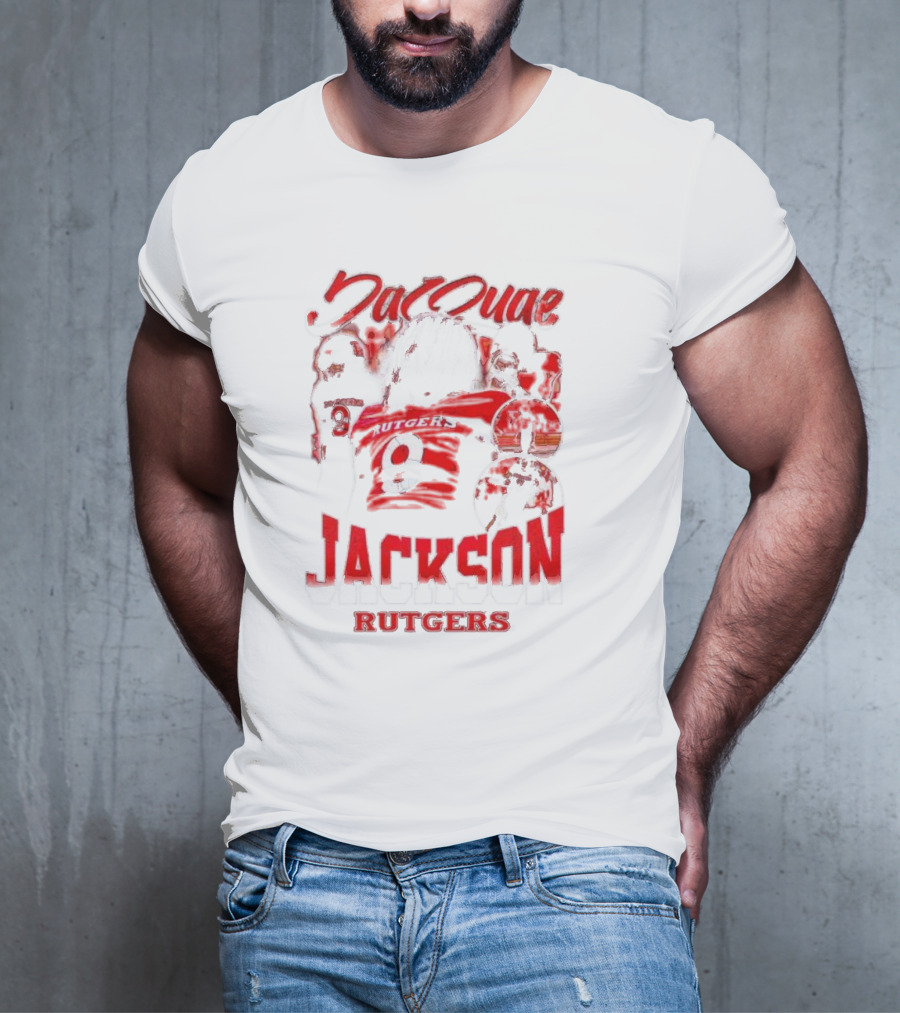 JaQuae Jackson Rutgers Vintage Football Number 9 T-Shirt