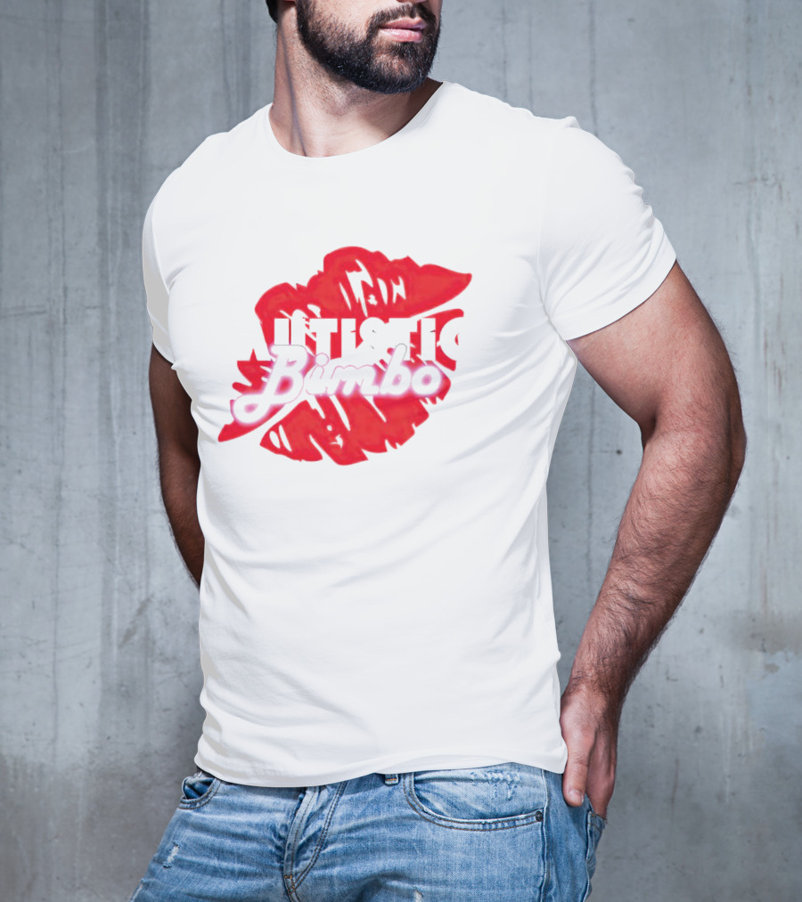 Autistic Bimbo Bold Red Lips T-Shirt