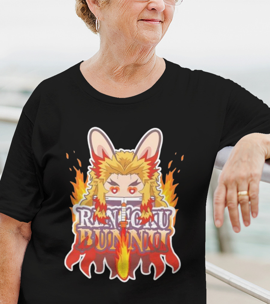 Bunnii Gang Rengoku Bunnii Fire Ears T-Shirt