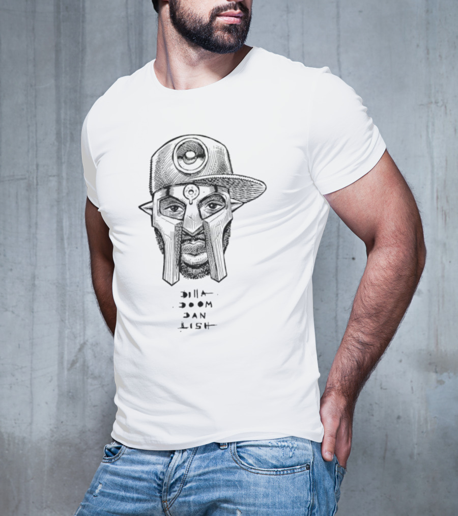 Dilla Doom Dan Lish Hip Hop Icon Sketch T-Shirt