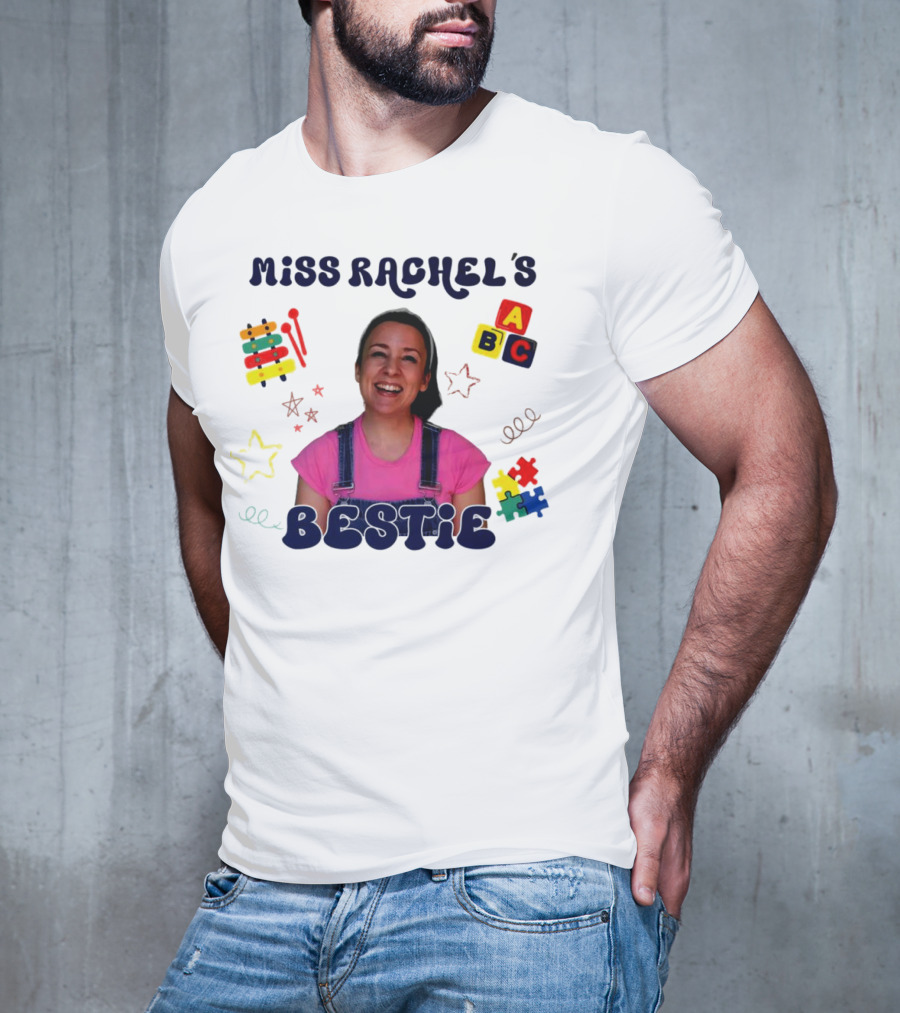 Miss Rachel's Bestie ABC Christmas Custom Name T-Shirt