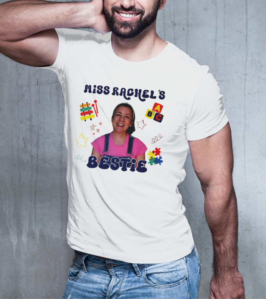 Miss Rachel's Bestie ABC Christmas Custom Name T-Shirt