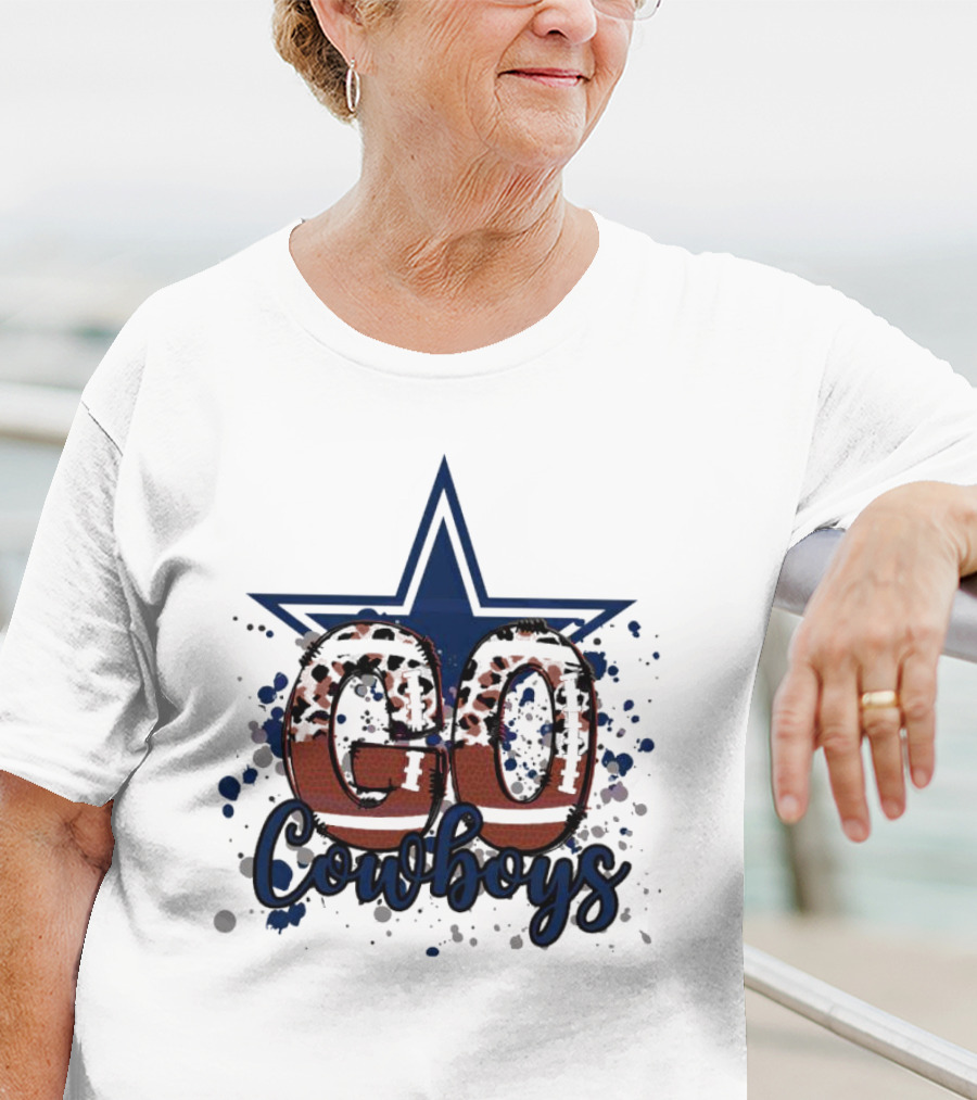 Go Cowboys Leopard Star T-Shirt