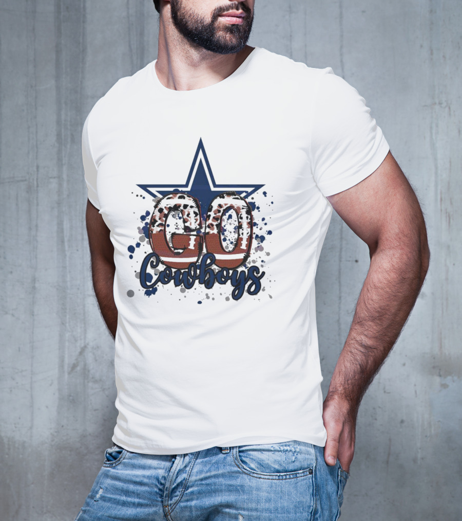 Go Cowboys Leopard Star T-Shirt