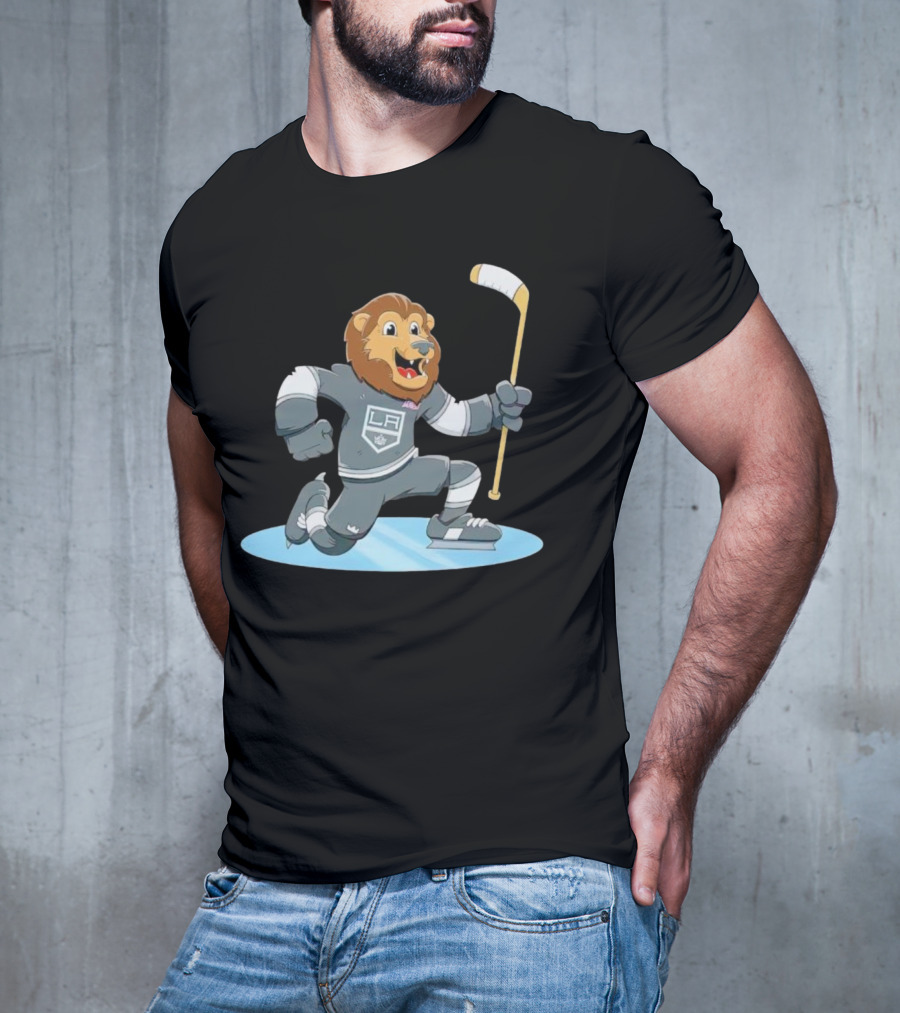 Kings Child Bailey Celebrate LA Hockey Lion Mascot T-Shirt