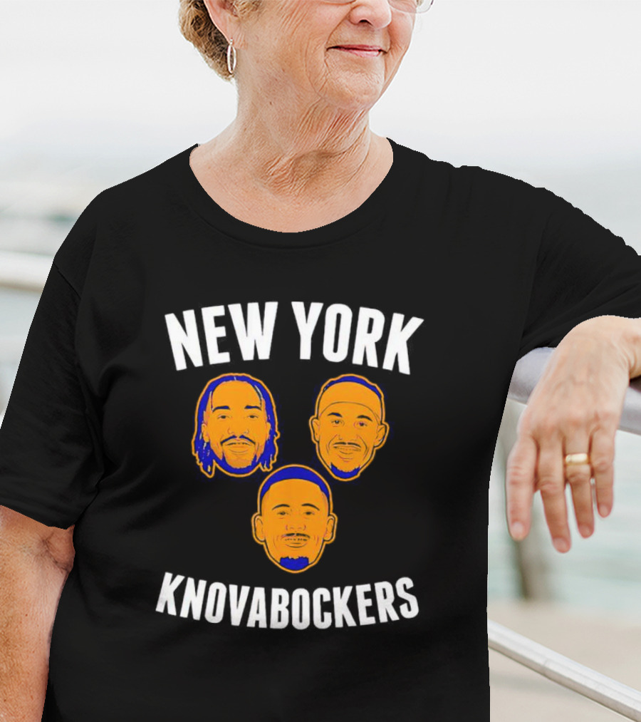 New York Knovabockers Basketball Parody Faces T-Shirt
