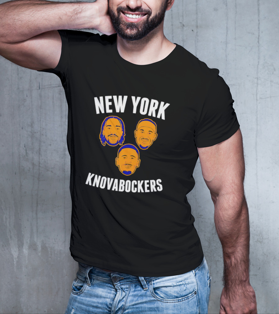 New York Knovabockers Basketball Parody Faces T-Shirt