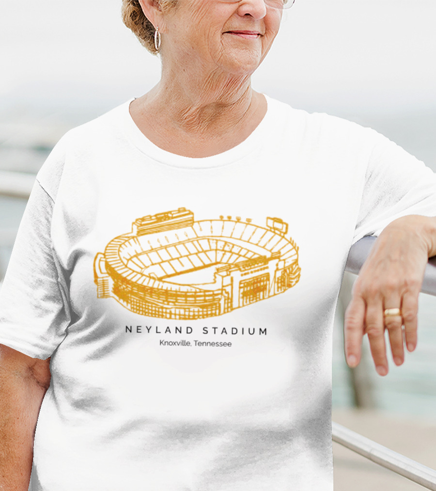 Neyland Stadium Knoxville Tennessee Volunteers Stadium Sketch T-Shirt