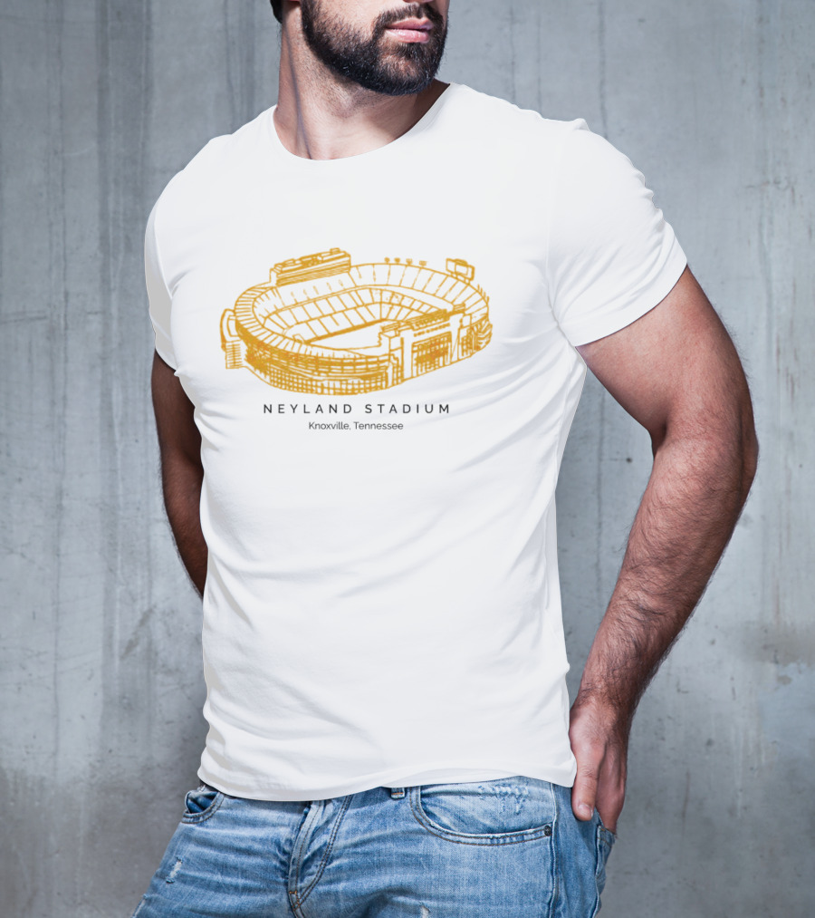 Neyland Stadium Knoxville Tennessee Volunteers Stadium Sketch T-Shirt