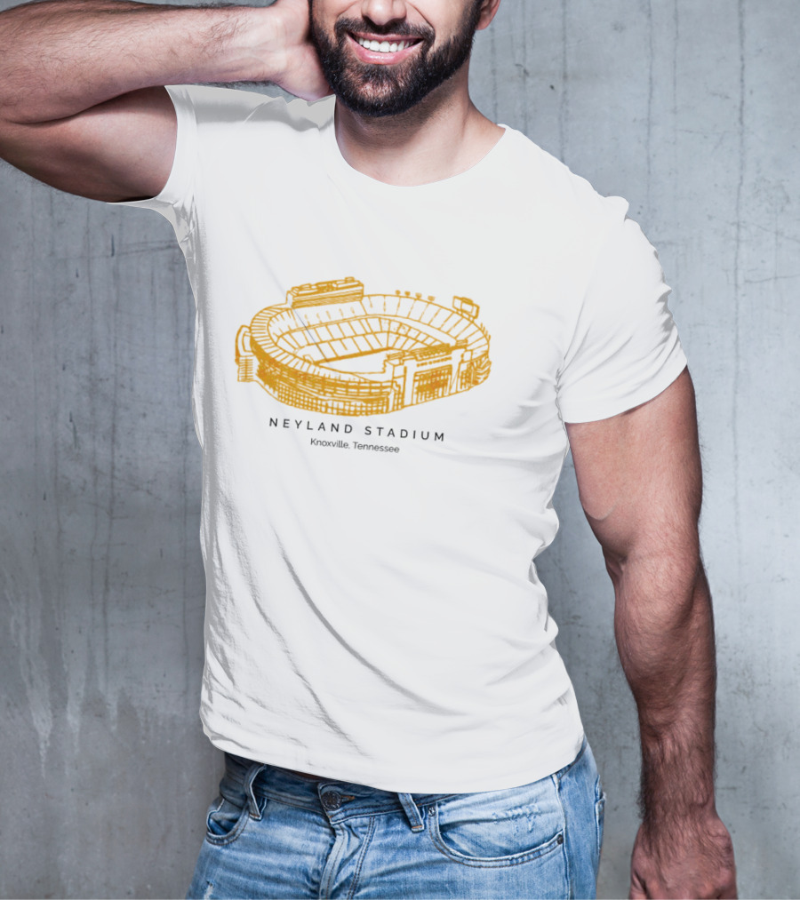 Neyland Stadium Knoxville Tennessee Volunteers Stadium Sketch T-Shirt