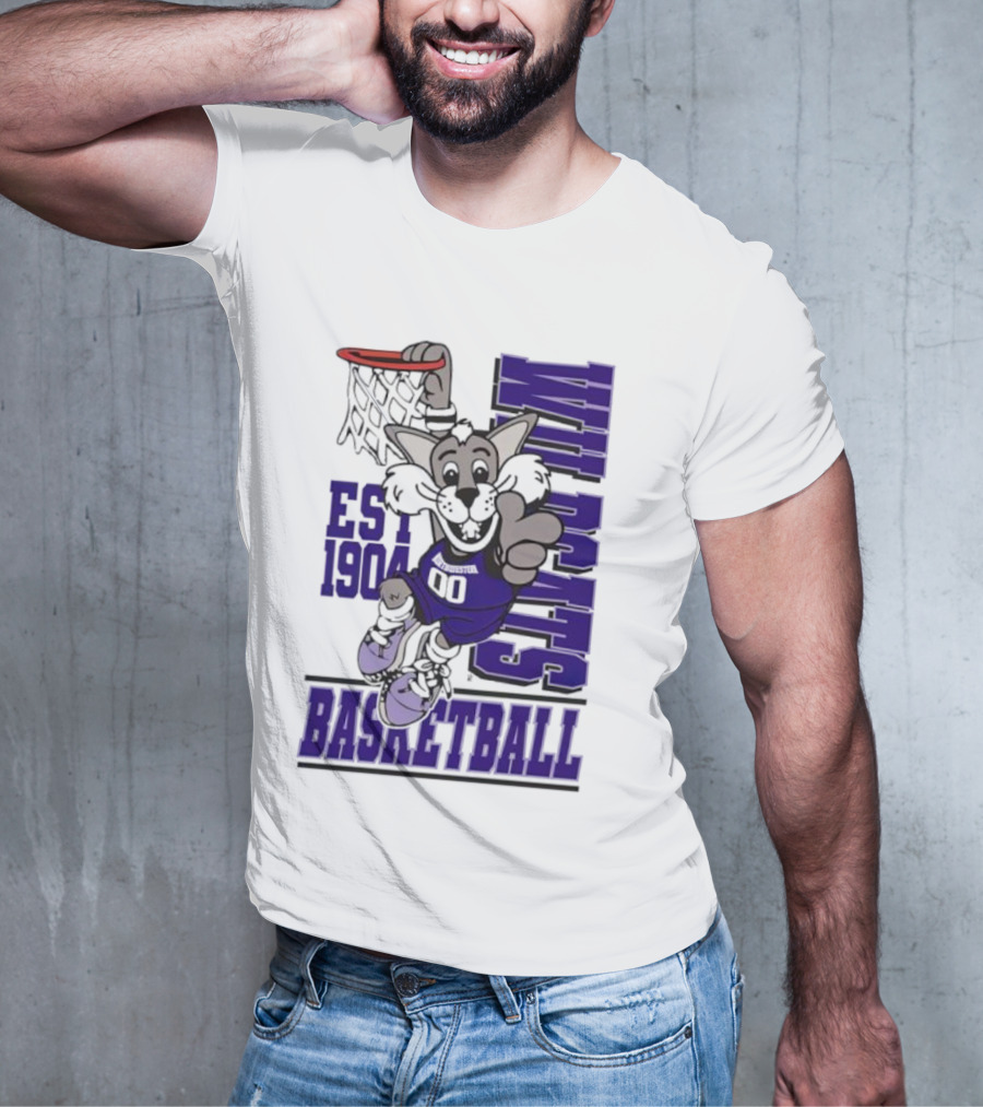 Northwestern Wildcats Basketball Willie Dunk Est 1904 T-Shirt