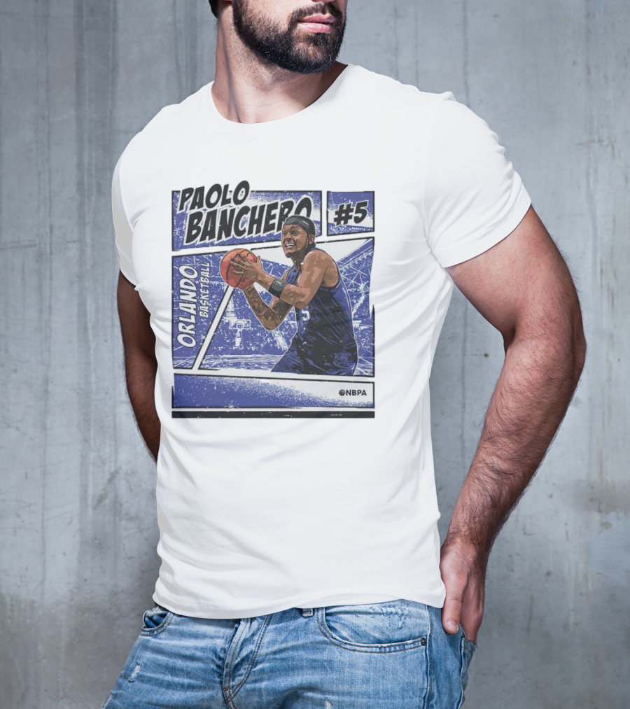Paolo Banchero Orlando Basketball #5 NBPA Comic T-Shirt