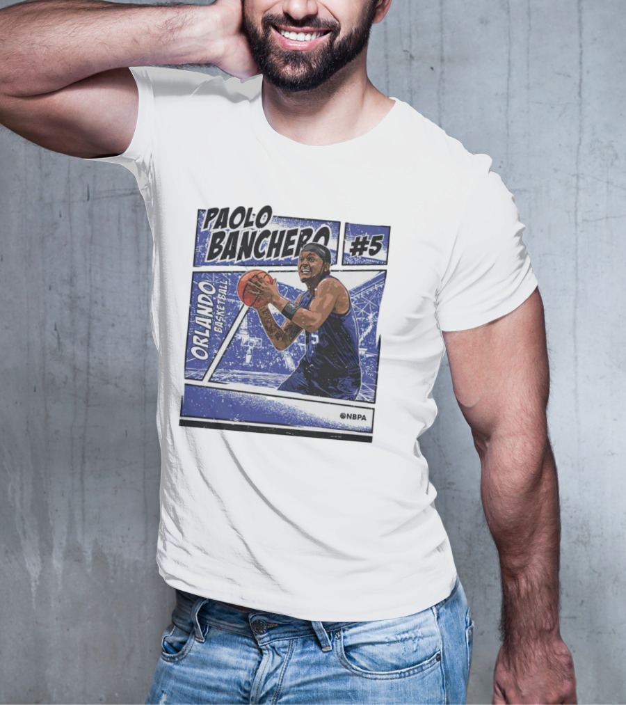 Paolo Banchero Orlando Basketball #5 NBPA Comic T-Shirt