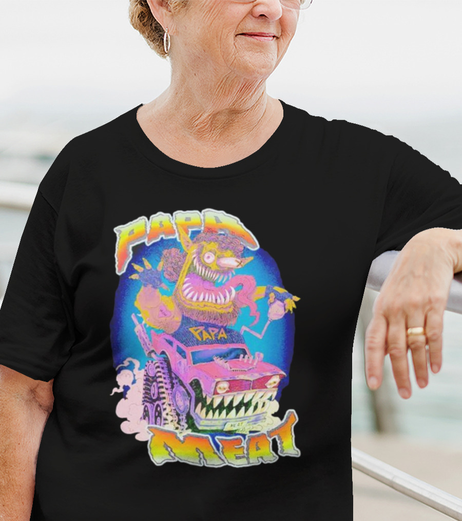 Papa Meat Monster Truck Adventure T-Shirt