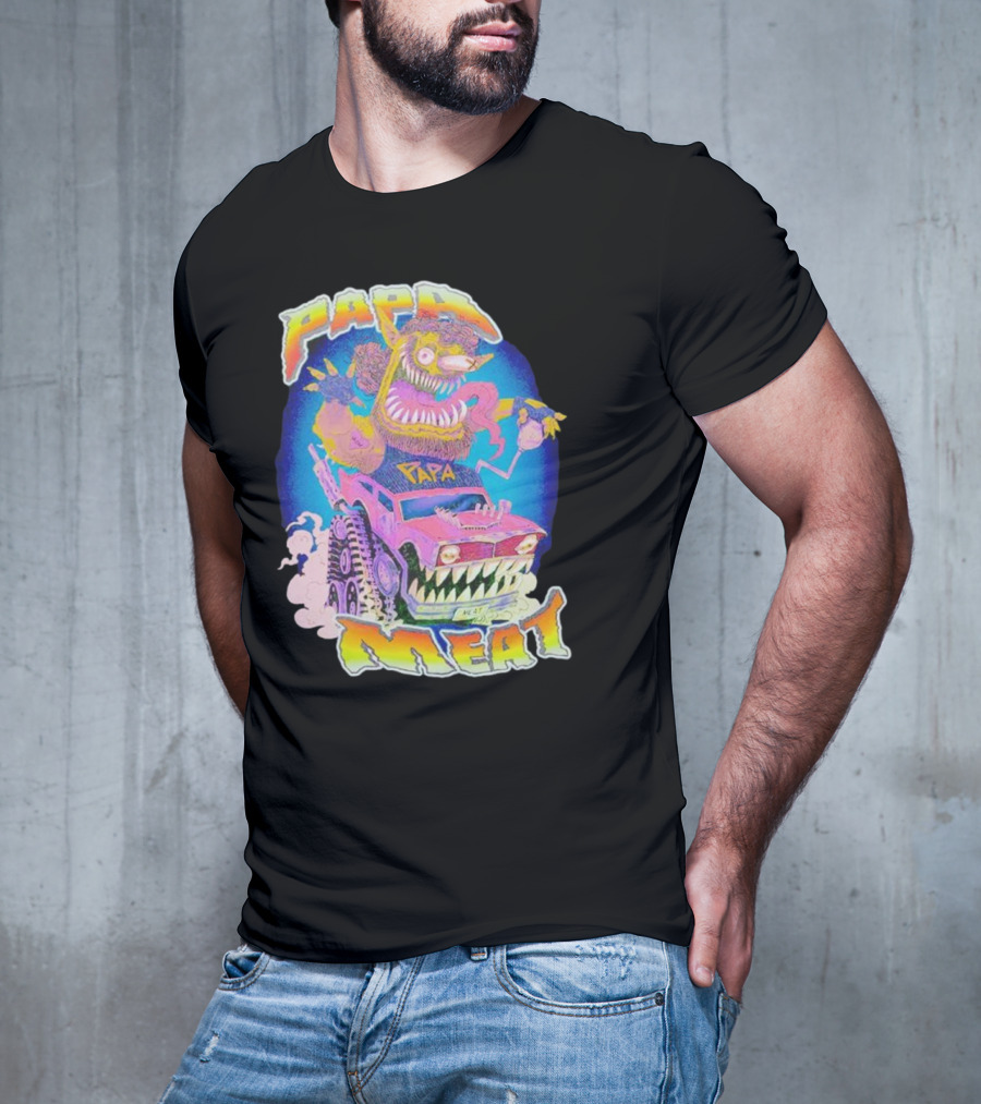 Papa Meat Monster Truck Adventure T-Shirt