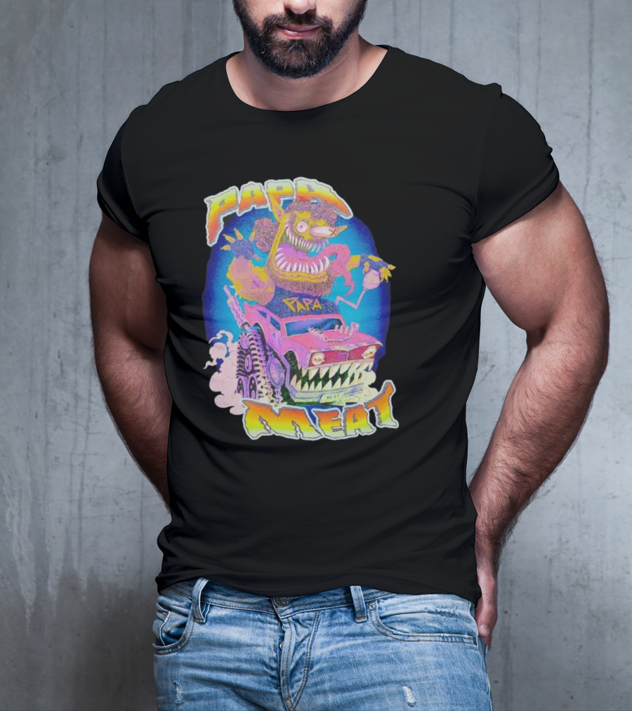 Papa Meat Monster Truck Adventure T-Shirt