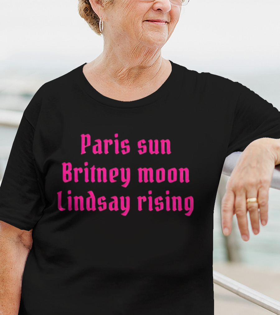 Paris Sun Britney Moon Lindsay Rising Nostalgia Retro T-Shirt