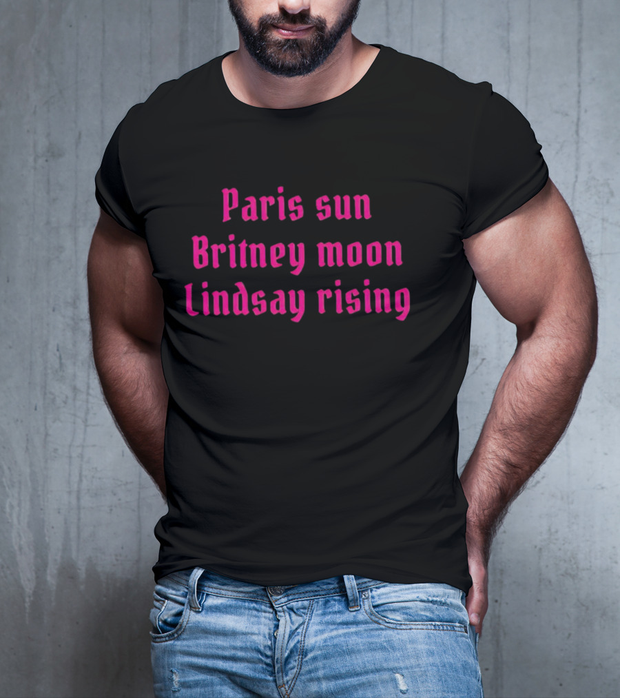 Paris Sun Britney Moon Lindsay Rising Nostalgia Retro T-Shirt