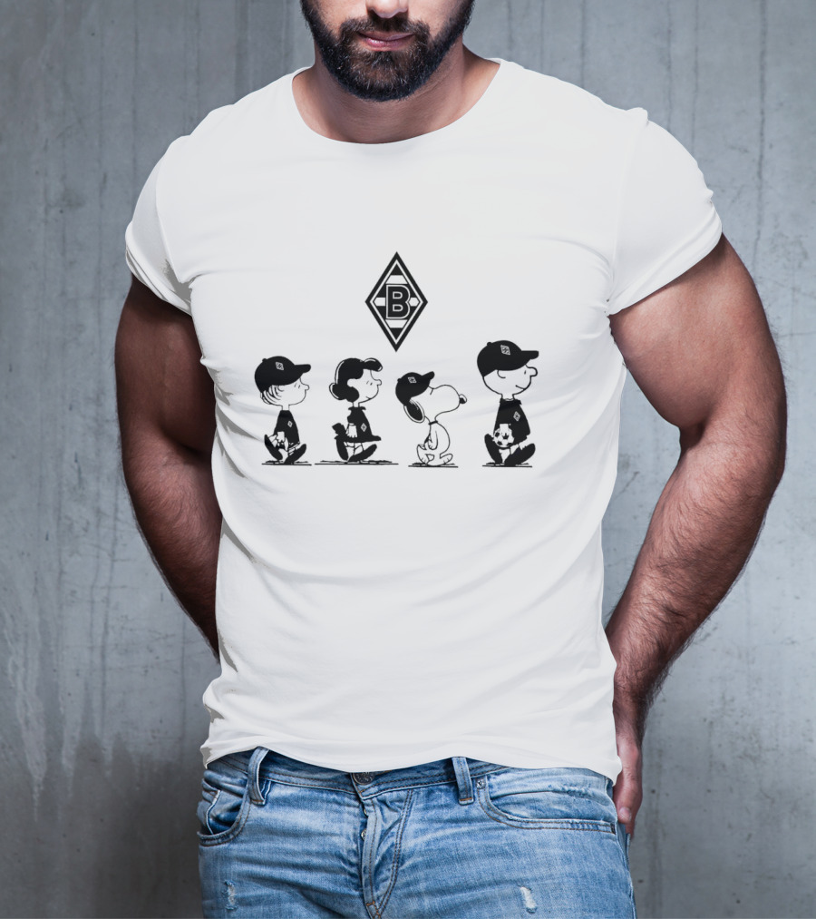 Peanuts Characters Borussia Mönchengladbach Football Sports T-Shirt