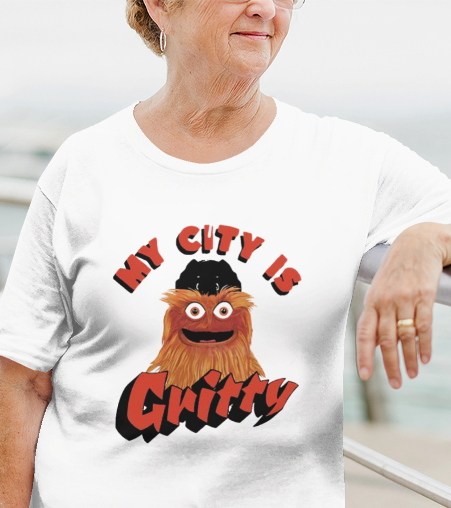 Philadelphia Flyers My City Is Gritty Mascot T-Shirt