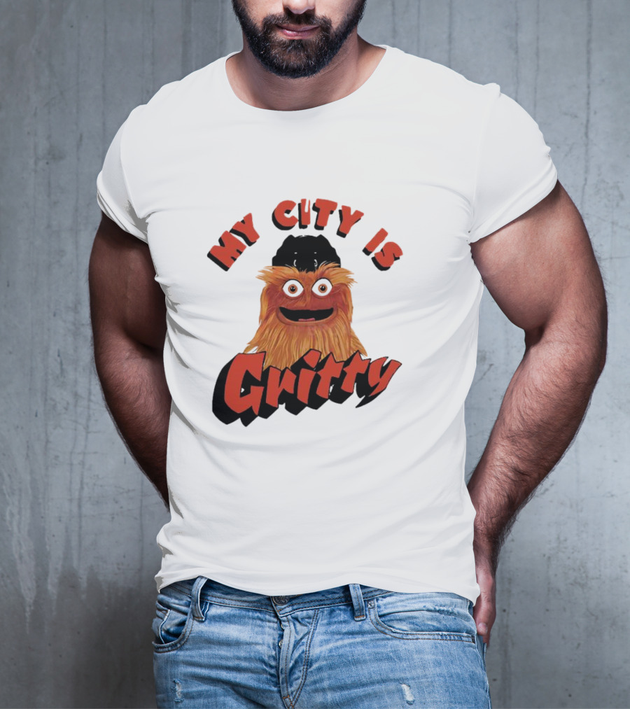 Philadelphia Flyers My City Is Gritty Mascot T-Shirt