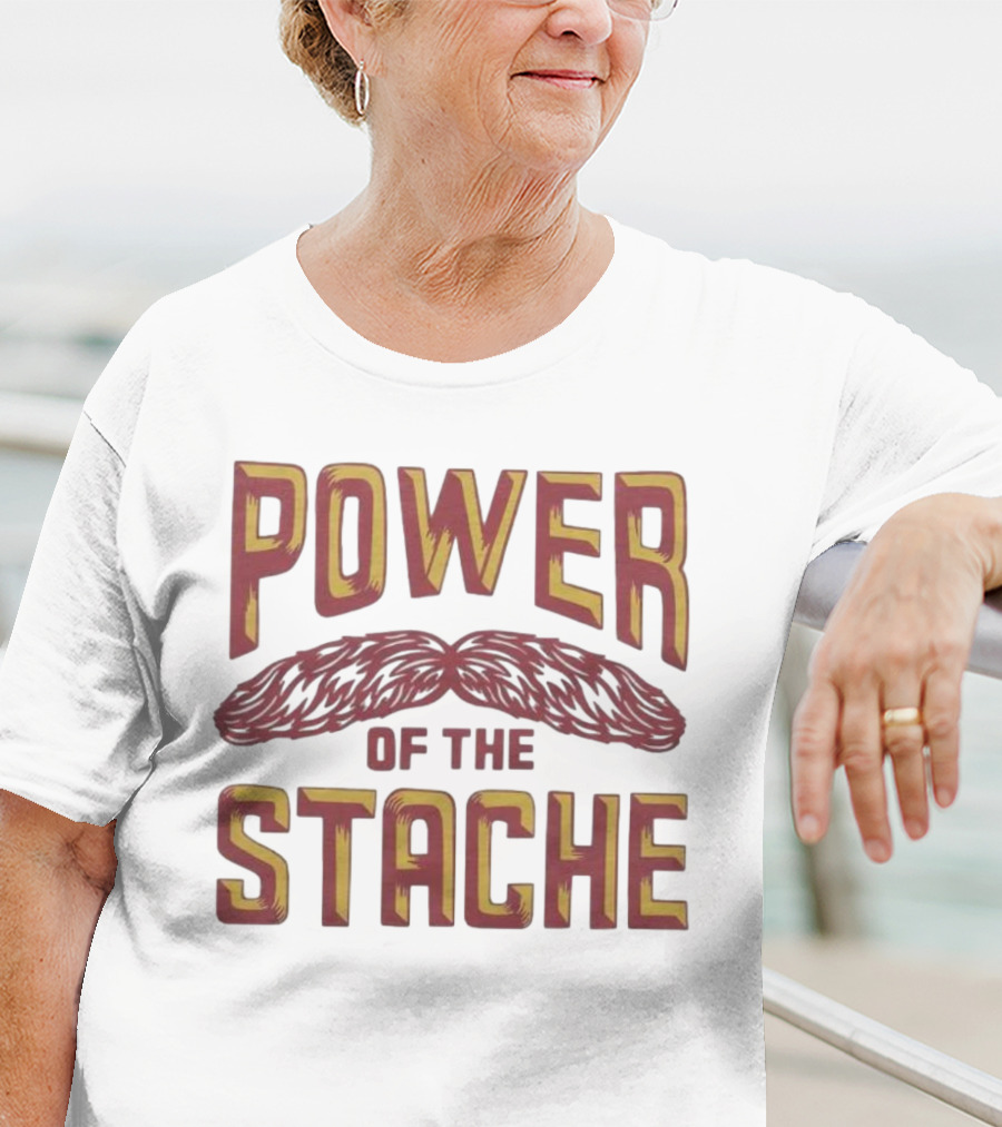 Power Of The Stache Iconic Mustache T-Shirt