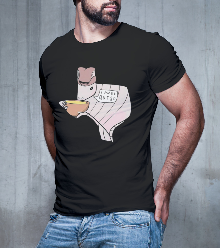 Quesodillo I Made Queso Armadillo Holding Cheese Bowl T-Shirt