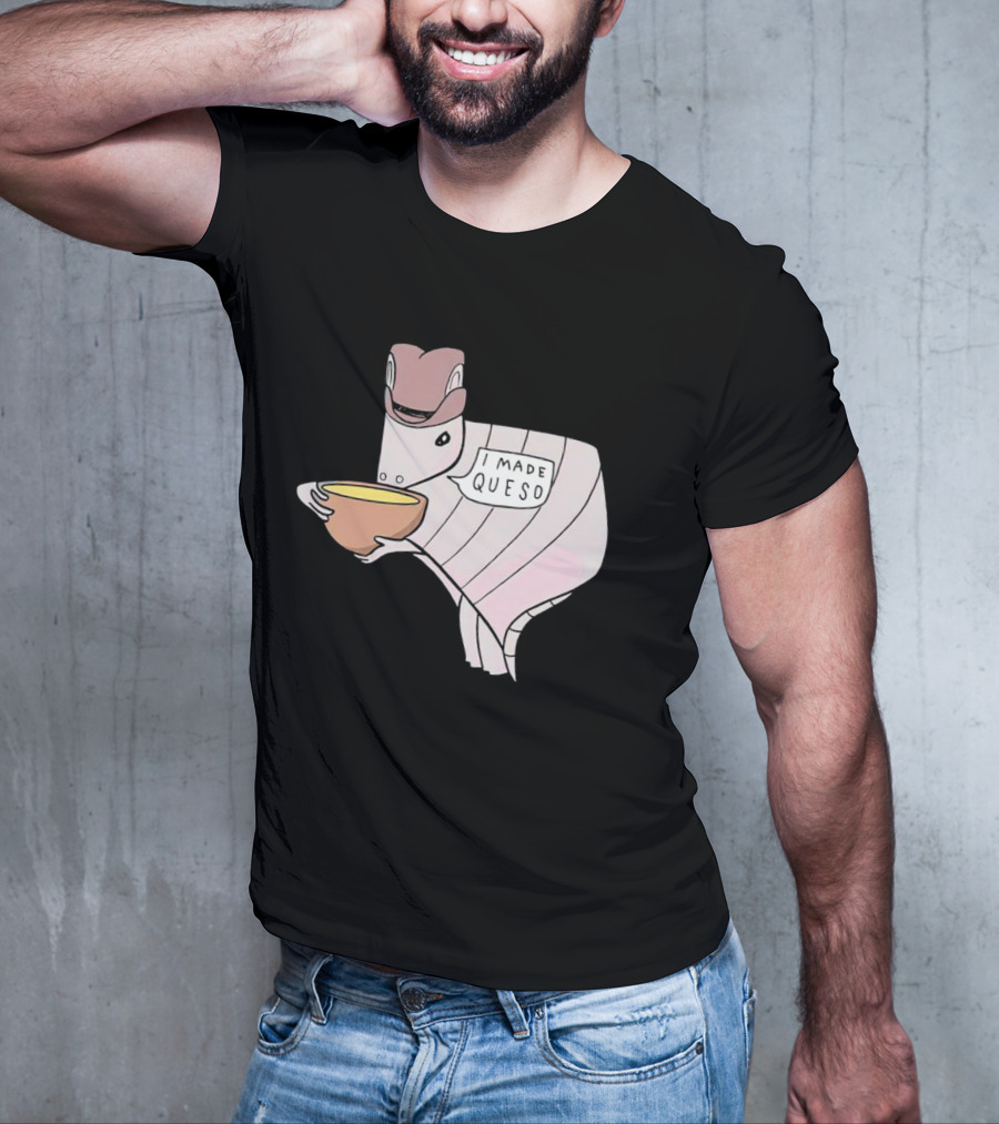 Quesodillo I Made Queso Armadillo Holding Cheese Bowl T-Shirt