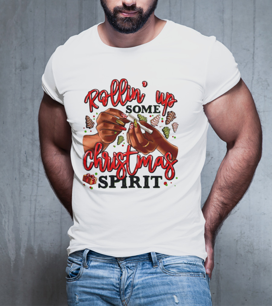 Rollin’ Up Some Christmas Spirit With Festive Candy Canes And Holiday Cheer T-Shirt