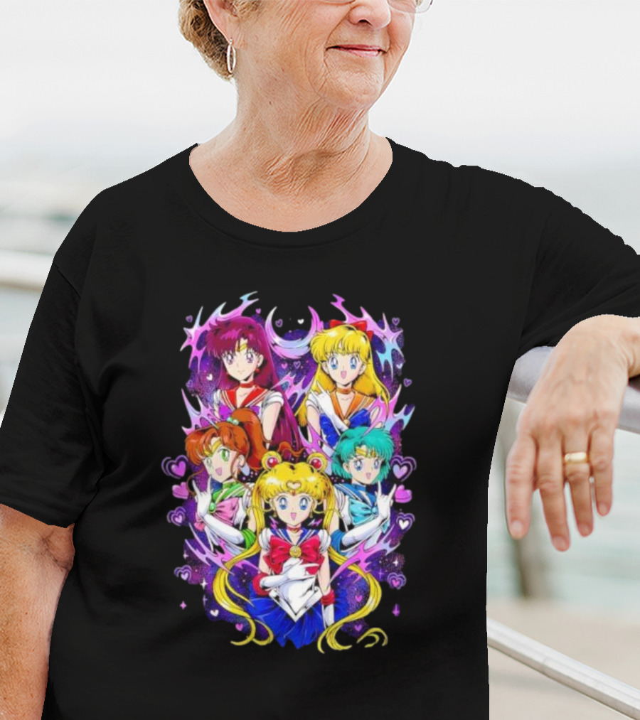 Sailor Moon Justice Serenity Usagi Tsukino And Sailor Guardians Anime T-Shirt