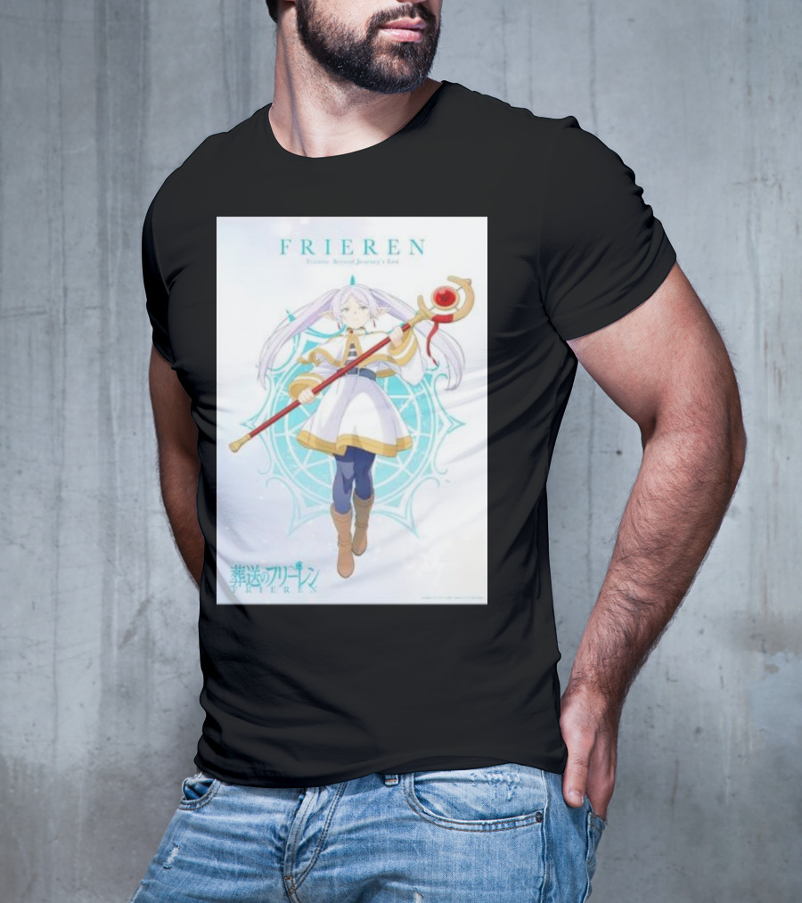 Frieren Beyond Journey's End Sousou No Frieren Anime Character Wand T-Shirt