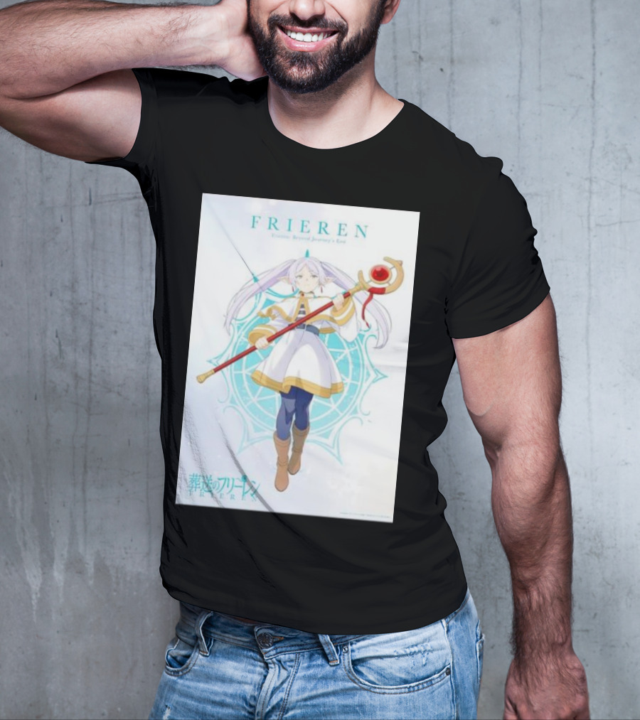 Frieren Beyond Journey's End Sousou No Frieren Anime Character Wand T-Shirt