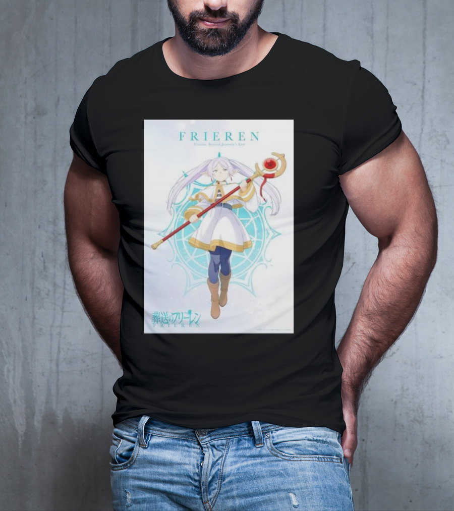 Frieren Beyond Journey's End Sousou No Frieren Anime Character Wand T-Shirt