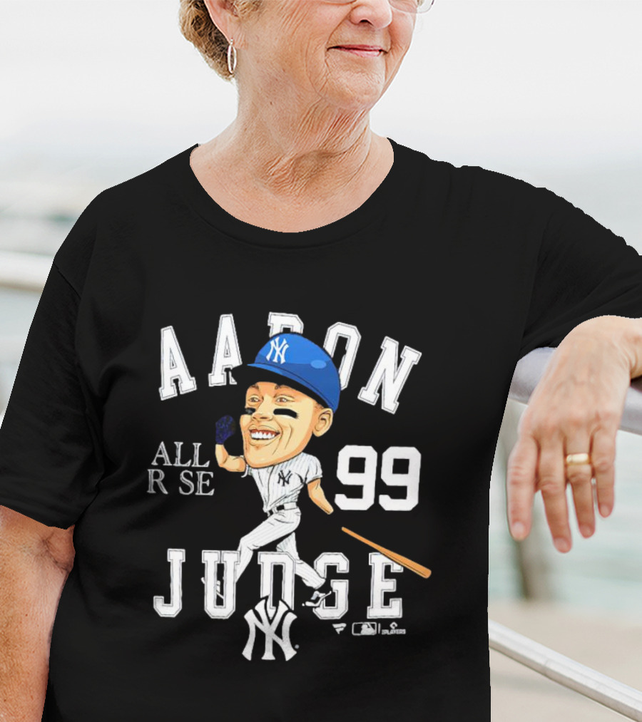 Aaron Judge All Rise 99 NY Yankees Caricature T-Shirt