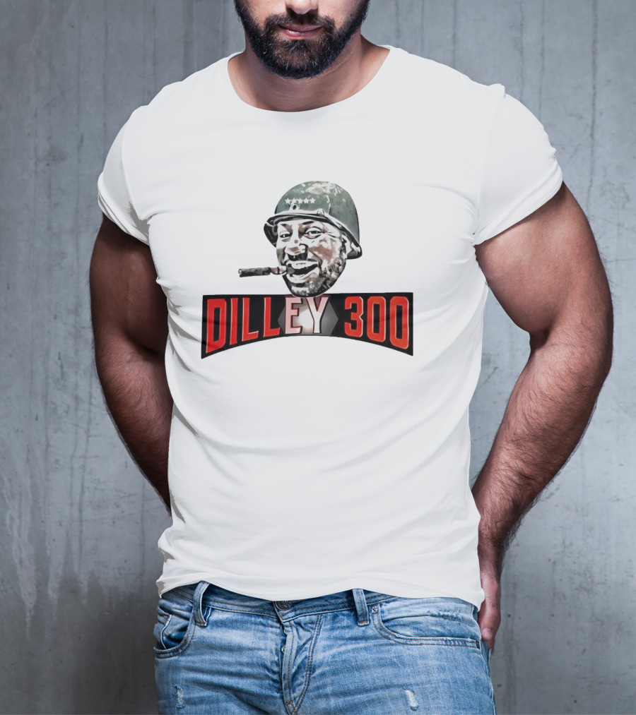 Dilley 300 Military Style Helmet Cigar Laughing Soldier T-Shirt