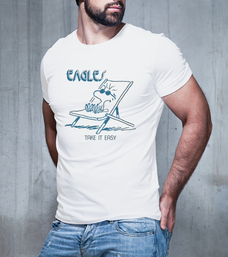 Eagle Take It Easy Woodstock Deck Chair Relaxation T-Shirt
