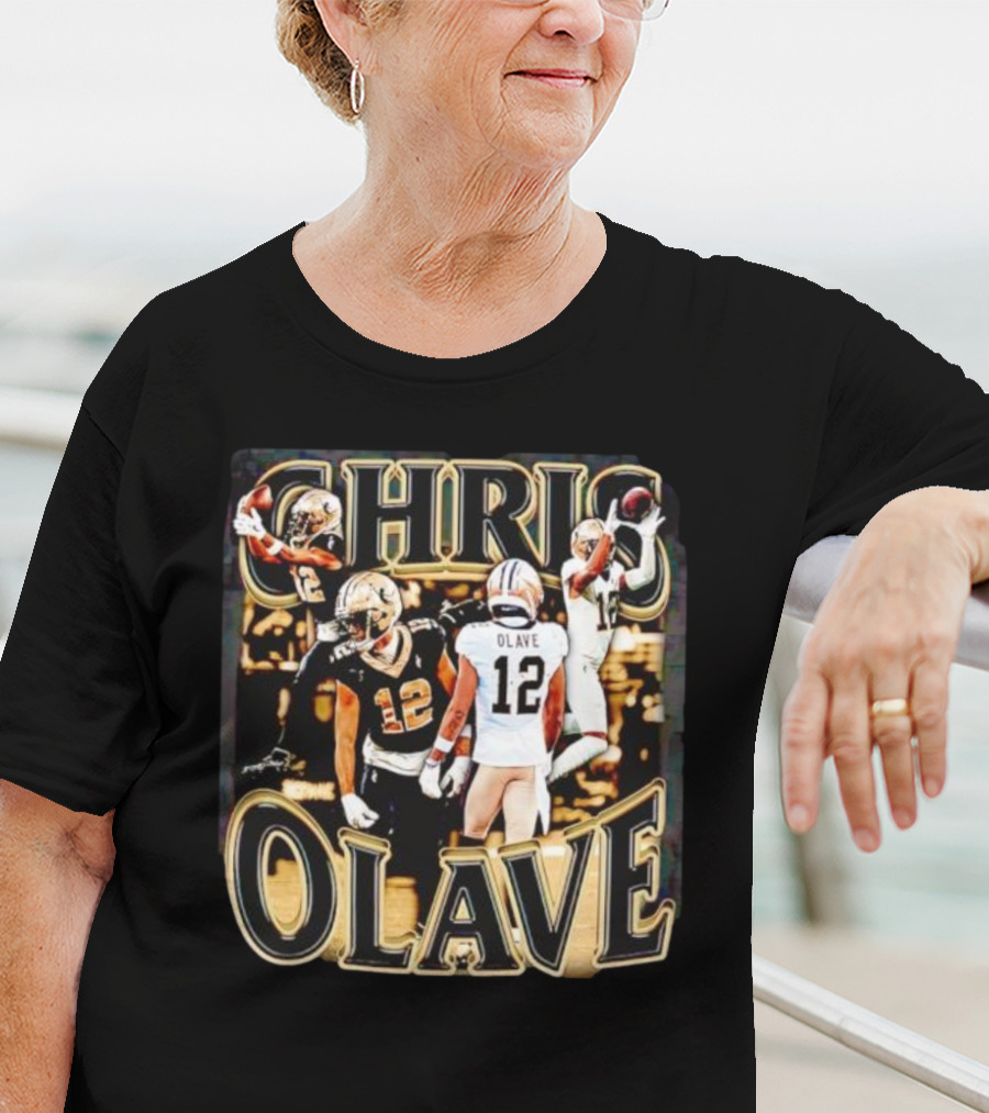 Chris Olave Nola Dreams 12 Saints Football Icons T-Shirt