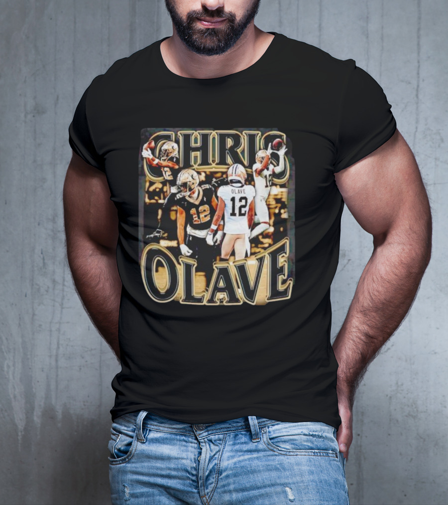 Chris Olave Nola Dreams 12 Saints Football Icons T-Shirt